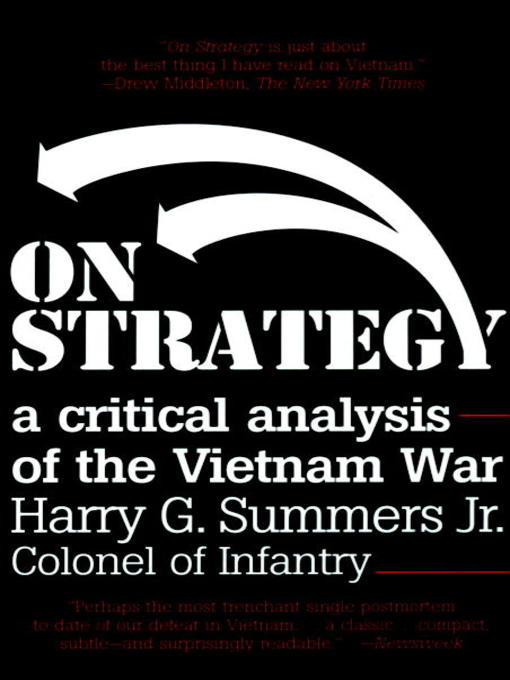 Title details for On Strategy by Harry G. Summers - Available